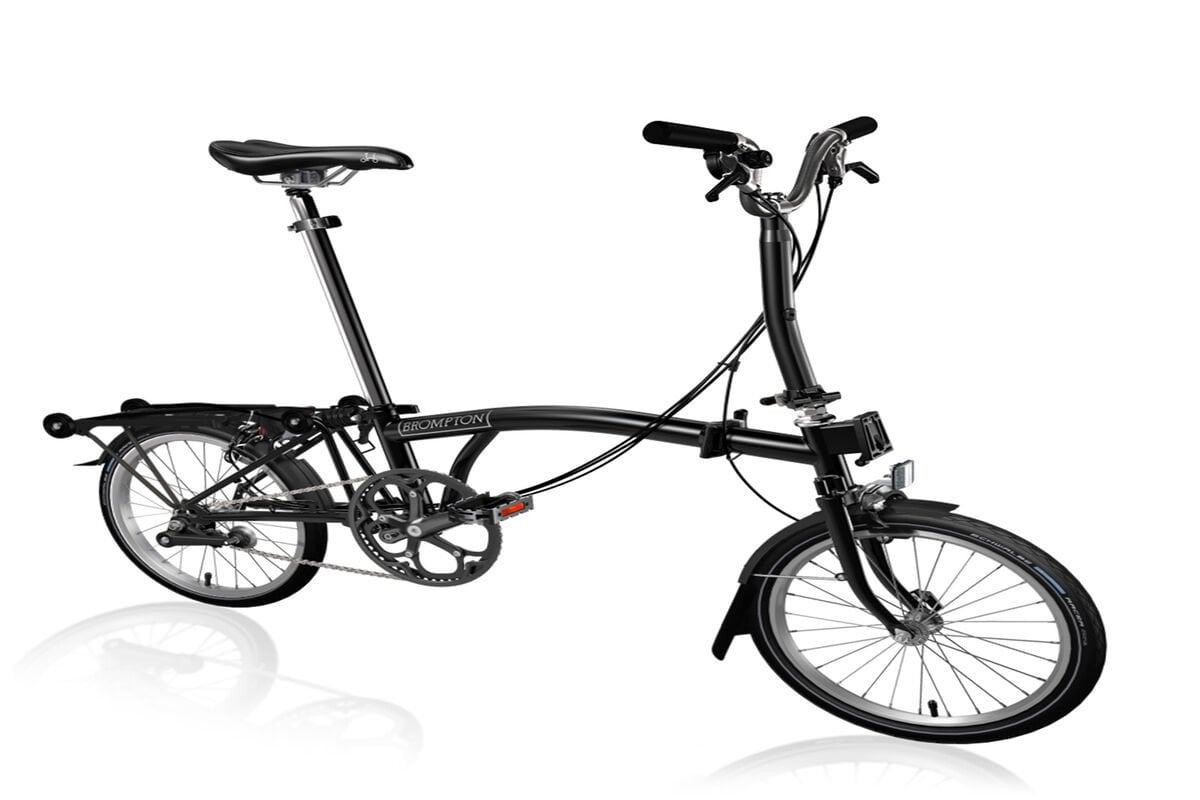 Brompton C line 6 Gang High Lenker Black Lacquer Gepäckträger
