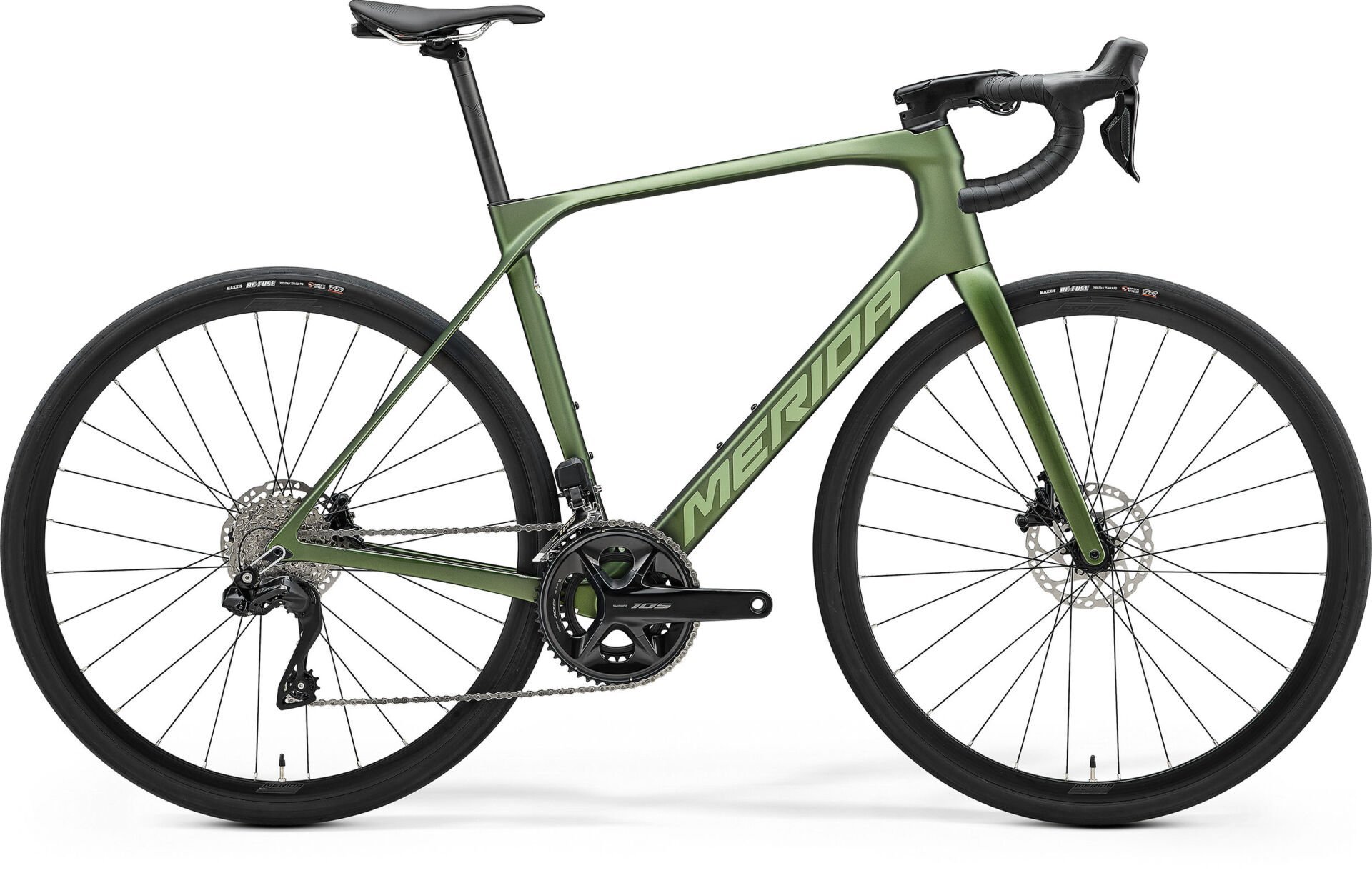 Merida SCULTURA ENDURANCE 6000 Rennrad grün Di2 Shimano 105 RH L