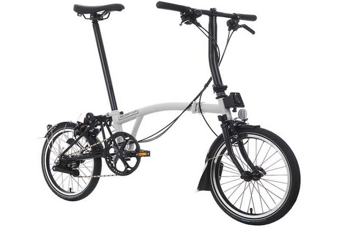 Brompton C Line 6 Gang Mid Lenker weiß Nabendynamo weiß